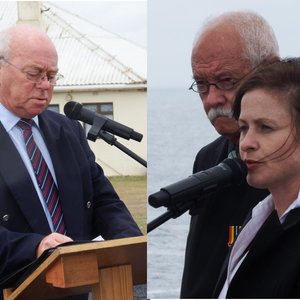 Rdl Dudley Coetzee (links en Brenda du Toit (regs)